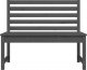vidaXL vidaXL Ławka ogrodowa, szara, 109 cm, lite drewno sosnowe 4
