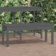 vidaXL vidaXL Ławka ogrodowa, szara, 109x44x45 cm, lite drewno sosnowe 1