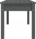 vidaXL vidaXL Ławka ogrodowa, szara, 109x44x45 cm, lite drewno sosnowe 4
