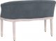 vidaXL vidaXL Ławka, ciemnoszara, 98x56x69 cm, tapicerowana aksamitem 4
