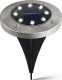 Heckermann Gruntowa lampa solarna 8LED Heckermann L1533 - Cool BOX 4szt 7