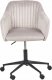 Krzesło biurowe Beliani Krzesło biurowe regulowane welurowe beżowoszare VENICE 4