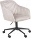Krzesło biurowe Beliani Krzesło biurowe regulowane welurowe beżowoszare VENICE 9