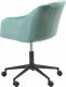 Krzesło biurowe Beliani Krzesło biurowe regulowane welurowe zielone VENICE 2