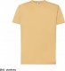 JHK Premium T-shirt JHK TSRA 190 - męski z krótkim rękawem, wzmocniony lycrą ściągacz, 98% bawełna, 2% poliester, 190g - piaskowy XS 16