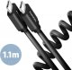 Kabel USB Axagon USB-C - USB-C 1.1 m Czarny (BUCM-CM20TB) 1