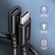 Kabel USB Axagon USB-C - USB-C 0.5 m Czarny (BUCM32-CF05AB) 2