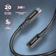 Kabel USB Axagon USB-C - USB-C 1.5 m Czarny (BUCM32-CF15AB) 2