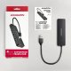 HUB USB Axagon HUE-C1A 4-portowy hub USB 5Gbps Travel, USB-C power IN, kabel Type-A 19cm, USB-C dodatkowe zasilanie 6
