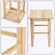 Kadax KADAX Taboret Stołek Drewniany Krzesło 44cm 4szt 11