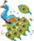 Plus Plus PLUS-PLUS PUZZLE BY NUMBER PAW - 800 ELEMENTÓW 2