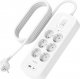 Listwa zasilająca Belkin Listwa przeciwprzepięciowa SurgePlus 6x Schuko 1xUSB-A 1xUSB-C 650J 2m 3