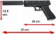 tomdorix Metalowy Pistolet Na Kulki GLOCK 17 / 100% METAL+ dwie tarcze 4