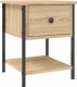 vidaXL Szafka nocna, dąb sonoma, 34x35,5x45cm, materiał drewnopochodny 2