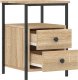 vidaXL Szafka nocna, dąb sonoma, 34x35,5x50cm, materiał drewnopochodny 6