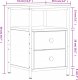 vidaXL Szafka nocna, dąb sonoma, 34x35,5x50cm, materiał drewnopochodny 10