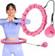 One Fitness Hula hop z wypustkami i obciążnikiem OHA02 różowe 1
