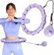 One Fitness Hula hop z wypustkami i obciążnikiem OHA02 fioletowe 1