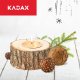Kadax Świeca Zapachowa Świecznik Drewniany Rustykalny 3