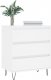 vidaXL Komoda, biała, 60x35x70 cm, materiał drewnopochodny 3
