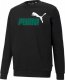 Puma Bluza męska Puma ESS+ 2 Col Big Logo Crew FL czarna 586762 75 M 1