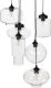 Lampa wisząca Beliani Lampa wisząca szklana 6-punktowa przezroczysta BEMBOKA 4