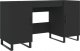 Biurko vidaXL Biurko, czarne, 140x50x75 cm, materiał drewnopochodny 1