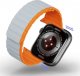 DUXDUCIS Pasek magnetyczny Dux Ducis Strap (LD Version) Apple Watch 4/5/6/7/SE/8 40/41mm szaro-pomarańczowy 2