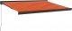 vidaXL Zwijana markiza, pomarańcz i brąz, 3x2,5 m, tkanina i aluminium 2