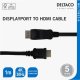 Kabel Deltaco Kabelis DELTACO DisplayPort į HDMI, 4K UHD, 1m, juodas / DP-3010-K / R00110011 2