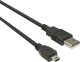 Kabel USB PremiumCord USB-A - miniUSB 0.5 m Czarny (ku2m05a) 1