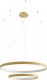 Lampa wisząca Sollux Lighting Żyrandol Rio 2 55/78 Złoty Led 3000K Led 80W Thoro Lighting 1