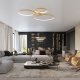 Lampa wisząca Sollux Lighting Żyrandol Rio 2 55/78 Złoty Led 3000K Led 80W Thoro Lighting 8