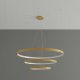 Lampa wisząca Sollux Lighting Żyrandol Rio 3 55/78/110 Złoty Led 4000K Led 150W Thoro Lighting 1