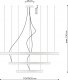 Lampa wisząca Sollux Lighting Żyrandol Rio 3 55/78/110 Złoty Led 4000K Led 150W Thoro Lighting 3