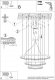 Lampa wisząca Sollux Lighting Żyrandol Rio 3 55/78/110 Złoty Led 4000K Led 150W Thoro Lighting 5