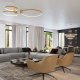 Lampa wisząca Sollux Lighting Żyrandol Rio 3 55/78/110 Złoty Led 4000K Led 150W Thoro Lighting 7