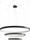 Lampa wisząca Sollux Lighting Żyrandol Rio 3 55/78/110 Czarny Led 4000K Led 150W Thoro Lighting 1