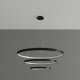 Lampa wisząca Sollux Lighting Żyrandol Rio 3 55/78/110 Czarny Led 4000K Led 150W Thoro Lighting 1