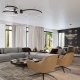 Lampa wisząca Sollux Lighting Żyrandol Rio 3 55/78/110 Czarny Led 4000K Led 150W Thoro Lighting 7