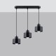 Lampa wisząca Sollux Lighting Lampa Wisząca Savar 3 Czarna E27 60W Sollux Lighting 1
