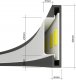 Lampa wisząca Sollux Lighting Lampa Wisząca Rio 110 Złota Led 3000K Led 70W Thoro Lighting 7