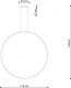 Lampa wisząca Sollux Lighting Lampa Wisząca Rio 110 Złota Led 3000K Led 70W Thoro Lighting 8