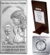 Beltrami Srebrny obrazek na pamiątkę I Komunii Świętej dla dziewczynki 7x14 cm Uniwersalny 2