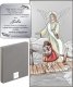 Beltrami Srebrny obrazek z wizerunkiem Anioła Stróża nad dziećmi idącymi mostkiem 10x20 cm Uniwersalny 2