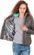 Elbrus Kurtka damska MINDY WO'S IRON GREY/FLUO PEACH/POOL BLUE r. M 7