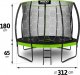 Trampolina ogrodowa Neo-Sport NS-10C221 z siatką wewnętrzną 10 FT 312 cm 2