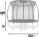 Trampolina ogrodowa Neo-Sport NS-08C231 z siatką wewnętrzną 8.5 FT 252 cm 3