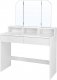Glamour Toaletka z trójdzielnym lustrem 100 cm GLAMOUR 3