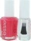 Essie Set Essie: Nail Enamel, Vegan, Glossy Shine Finish, Nail Polish, 72, Peach Daiquiri, 13.5 ml + Nail Care - Good To Go, Top Coat, Nail Strengthening Lacquer, 5 ml For Women 2